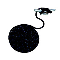 Attwood Marine 3/8X15' Dock Line Black D 11703-7