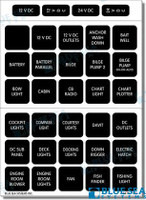 Recambios Marinos Label Kit Dc H2O 60 Sq Blk Bs4216