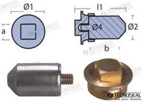 Recambios Marinos Rod For Cooler Volvo W/Tap Ten00716T