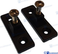 Recambios Marinos Side Mnt Nyl Blk (2Pk) Gs72237