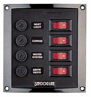Sea-Dog Line Ny Swch Panel Vertical 4- Swch 424010-1