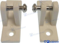 Recambios Marinos 90Dg Deck Hinge Nyl Wht (2Pk) Gs72238