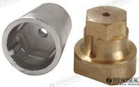 Recambios Marinos Anode Radice Complete Eje 22 Ten00410E