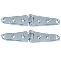Perko 8" Chrome Plated Bronze Strap Hinges