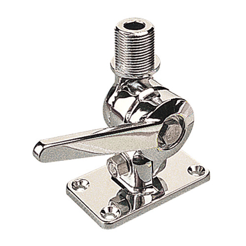 Sea-Dog Adjustable Antenna Base - Die Cast Zinc Chrome Plated