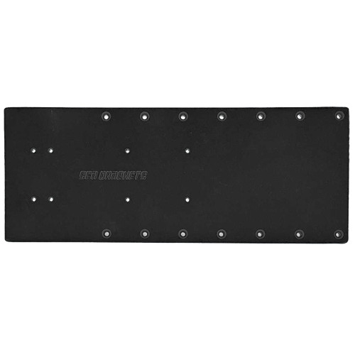 Sea Brackets 20" Straight Trolling Motor Plate - Black