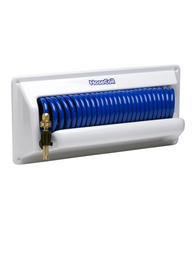 HoseCoil Horizontal Mount Enclosure with 5ft Feeder Hose