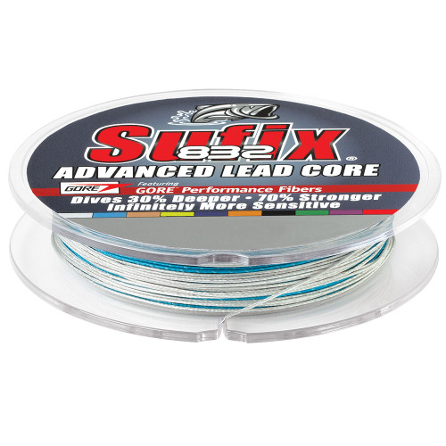 Sufix 832 Advanced Lead Core - 27lb - 10-Color Metered - 100 yds