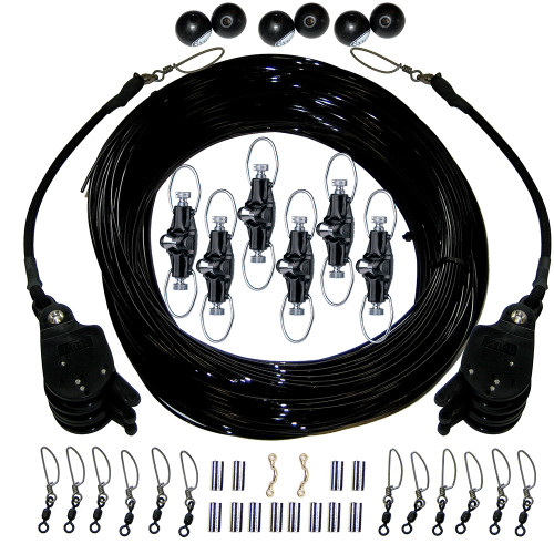 Rupp Triple Rigging Kit W/Lok-Ups &amp; Nok-Outs - 460' Black Mono Cord
