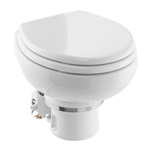 Dometic MasterFlush MF 7120 - White - Electric Macerating Toilet w/Orbit Base &amp; Slow Close Seat - Freshwater - 12V