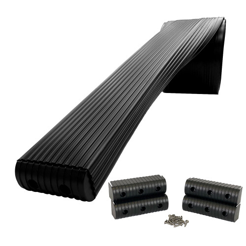 Caliber BunkWrap Kit - Black 16' x 2" x 6" Roll + 4 Caps + HRDW Roll + 4 Endcaps &amp; Stainless Steel Hardware