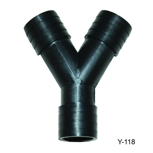 T.H. Marine 1 1/2 Barbed Y Fitting Black Y-112-Dp