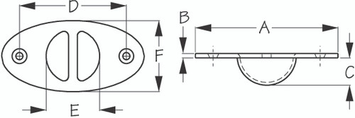 Sea-Dog Line Ss Recessed Anch Pt 076100-1