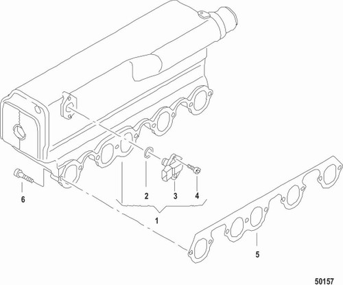 Mercury Marine Gasket Intake Man (Wsl) 8M0067428