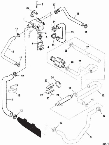 Mercury Marine Housing-Thermost (Wsl) 860256A3