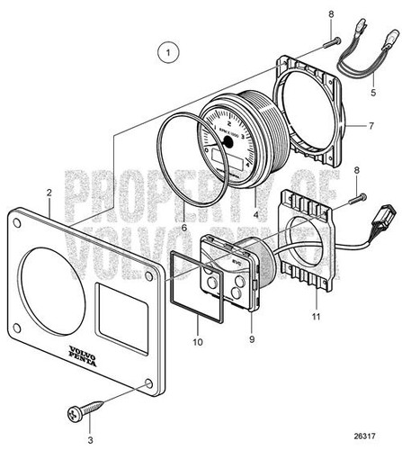 Volvo Penta Instrument Panel 21180574