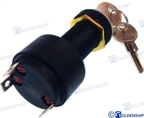 Recambios Marinos Ign Starter Switch 3T-3Pos Gs11152