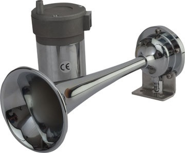 Sea-Dog Line White Coated Trumpet Air Horn 432611-1