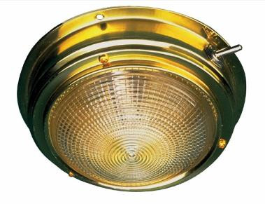 Sea-Dog Line Brass Dome Light 4" Lens 400195-1