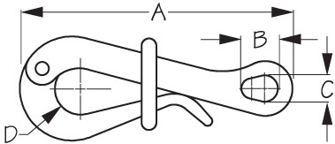 Sea-Dog Line Ss Pelican Hook - 4" 189785-1