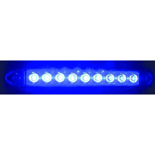 T.H. Marine Flex Led Bar-9 Led-Blue-Pkaged Led-39686-Dp