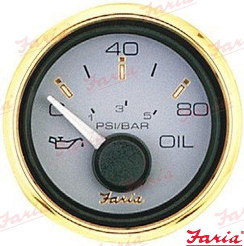 Recambios Marinos Oil Pressure Gauge 5 Bar Fa14524
