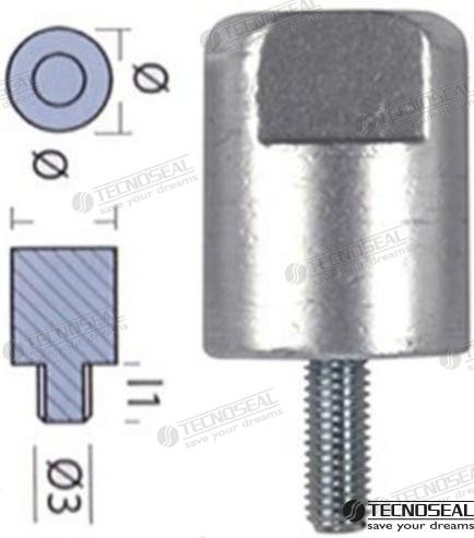 Recambios Marinos Rod For Yanmar - Dia. 30 M8 Ten01311