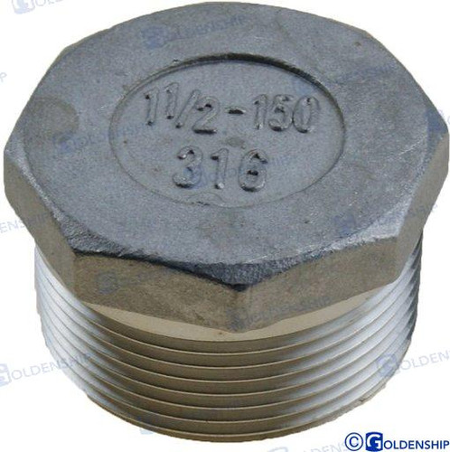 Recambios Marinos Hex Head Plug  Aisi 316  1-1/4 Gs30584