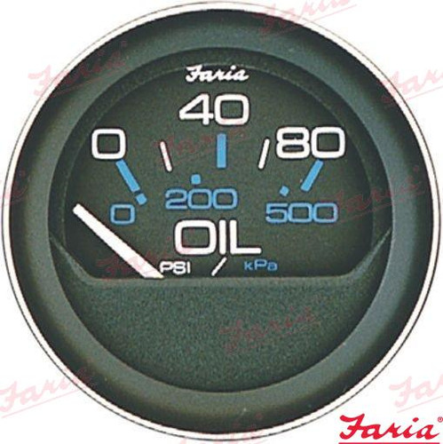 Recambios Marinos Oil Pressure Gauge 80 Psi Fa13002