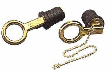 Sea-Dog Line Brs Snap Hndl Drain Plug-1-1/4 520072-1