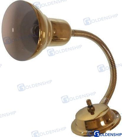 Recambios Marinos Bulkhead Light Brass With Flex Gs10425