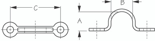 Sea-Dog Line Ss Pad Eye 1-1/8"X1-1/8" 081104