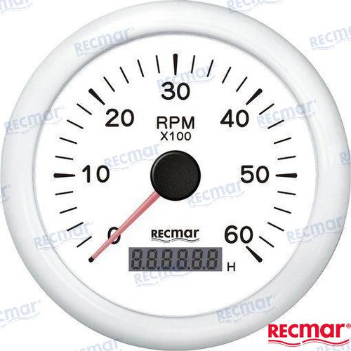 Recambios Marinos Tach 10/100 - 0/6000 Rpm Wht Recky07307