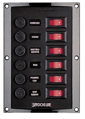 Sea-Dog Line Ny Swch Panel Vertical 6- Swch 424110-1