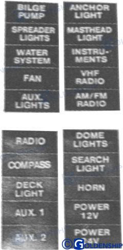 Recambios Marinos Sticker Laber Black Gs41466