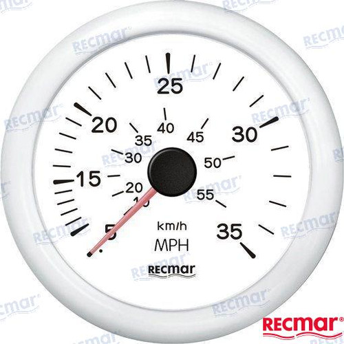 Recambios Marinos Speedometer 0/35 Mph White Recky18304