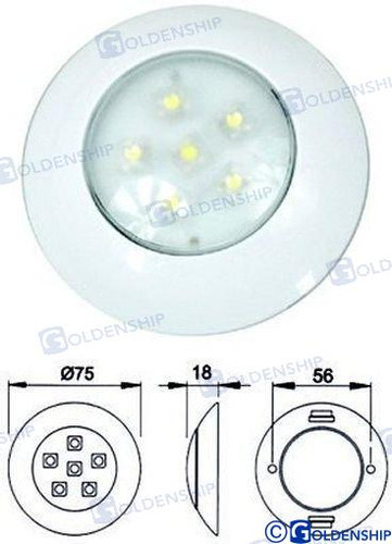 Recambios Marinos Led Lighting 6W 12V&24V Wht Gs10430