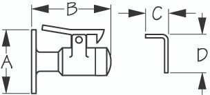 Sea-Dog Line Ss Door Stop & Catch 221710-1