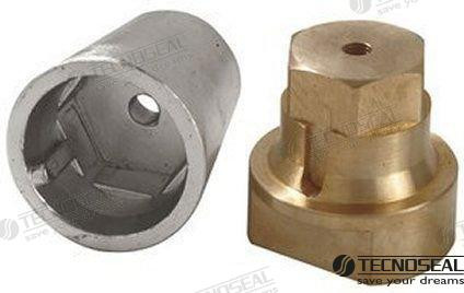 Recambios Marinos Anode Radice Complete Shaft 30 Ten00411E