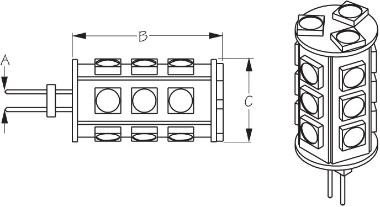 Sea-Dog Line G4 Base Smd Blb 18 Ld Lmp W Ar 442643-1