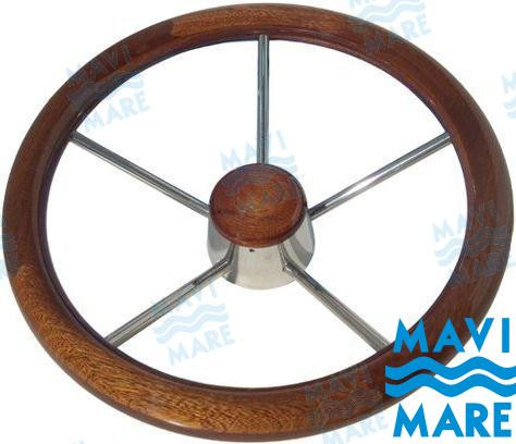 Recambios Marinos Stainless-Wood Steering Wheel Gs41119
