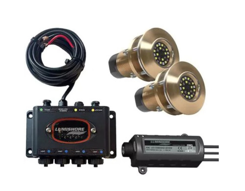 Lumishore EOS TIX404 Set 2 Lights, Hub and LUX Command Center