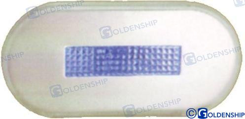 Recambios Marinos Led Rnd Exterior Light Ss Blue Gs10405