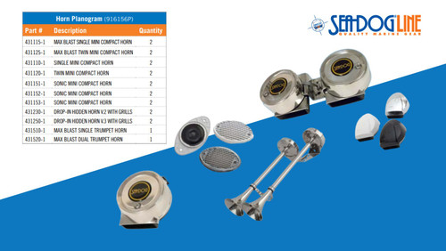 Sea-Dog Line Horn Planogram And Product 916156P