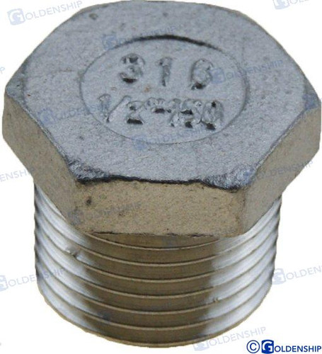 Recambios Marinos Hex Head Plug  Aisi 316   1" Gs30583