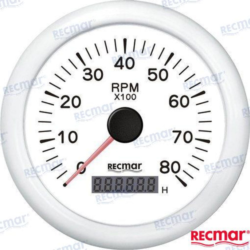 Recambios Marinos Tach 10/100 - 0/8000 Rpm Wht Recky07308