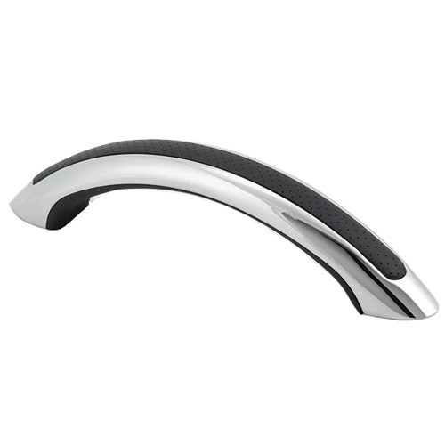 Whitecap 9" Stainless Steel Grab Handle with UV-Resistant Black Vinyl Inlay