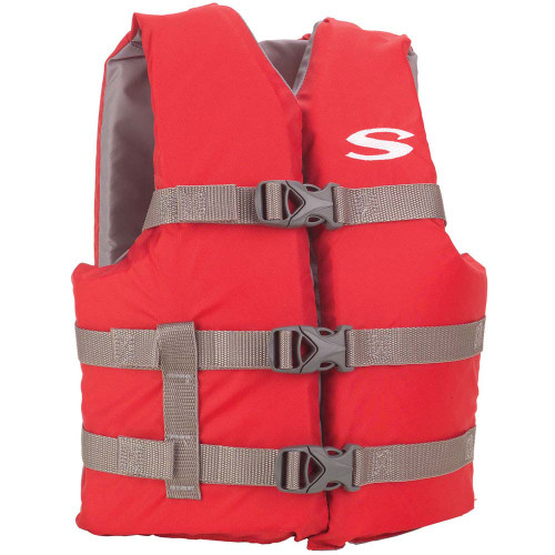 Stearns Youth Classic Vest Life Jacket - 50-90lbs - Red\/Grey [2159436]