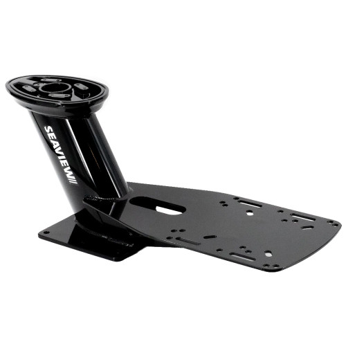 Seaview 13.25" Pre-Drilled Dual Mount f\/Most Closed Dome Radars - Black - Top Plate Required [PMADM1M2BLK]