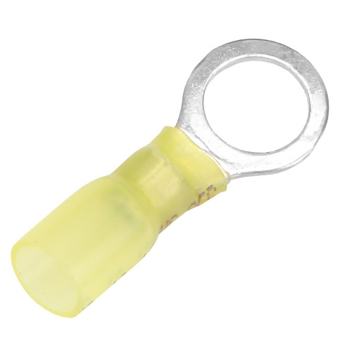 Pacer 12-10 AWG Heat Shrink Ring Terminal - 3\/8" Stud Size - 25 Pack [TE10-38R-25]